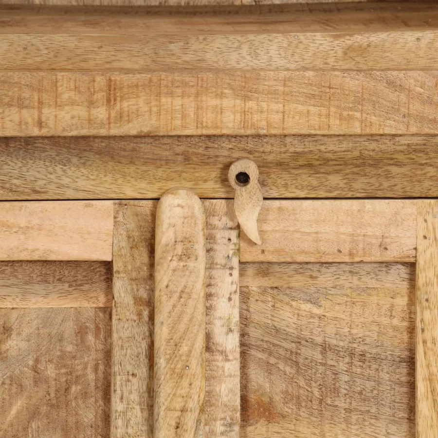 Bibliothèque 50 x 30 x 180 cm Bois massif de manguier - 8