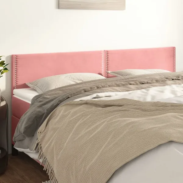 Têtes de lit Rose 160x5x78/88 cm Velours