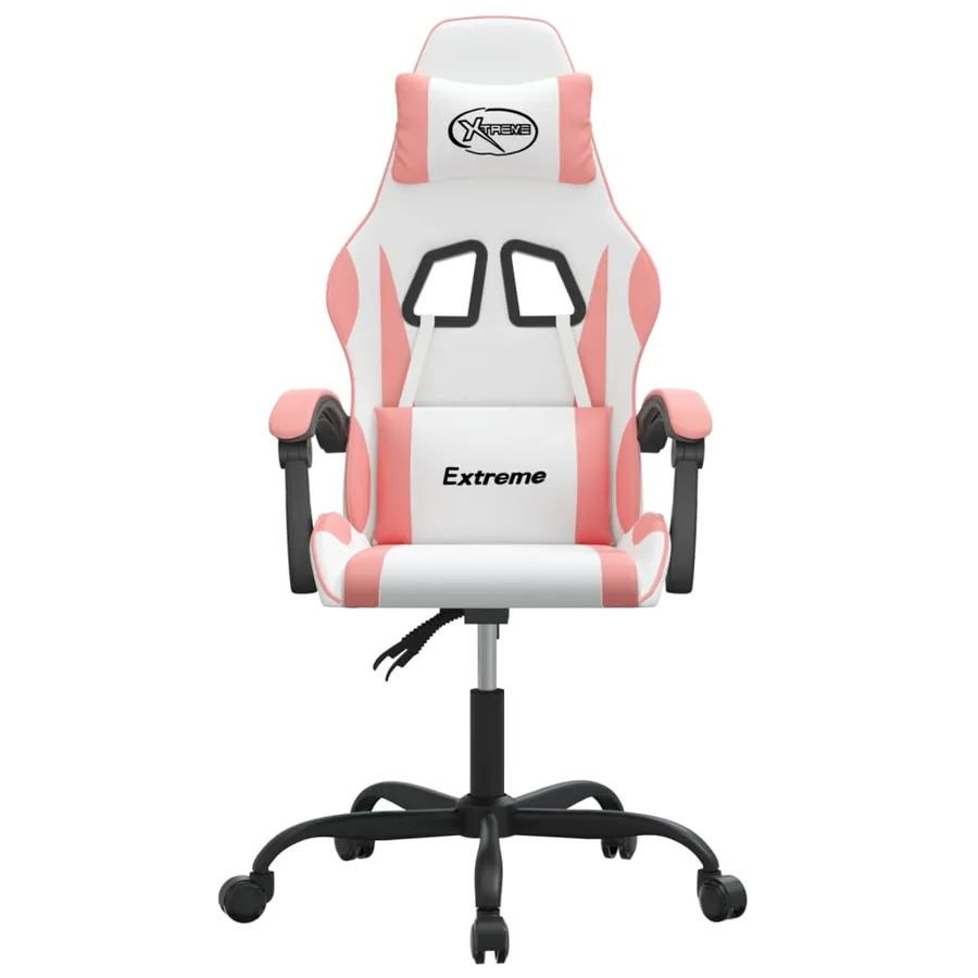 Chaise de jeu Blanc et rose Similicuir - 3