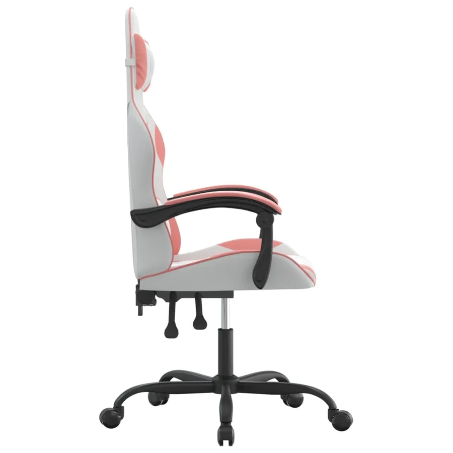 Chaise de jeu Blanc et rose Similicuir - 4