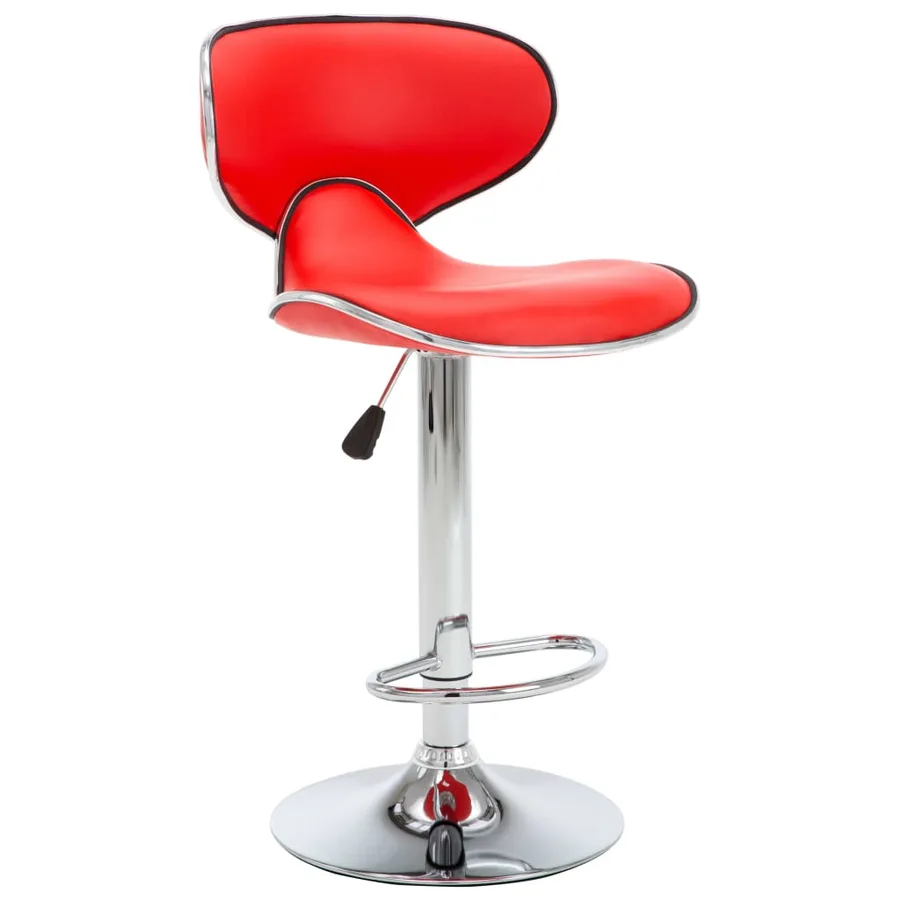 Tabourets de bar 2 pcs rouge similicuir - 3
