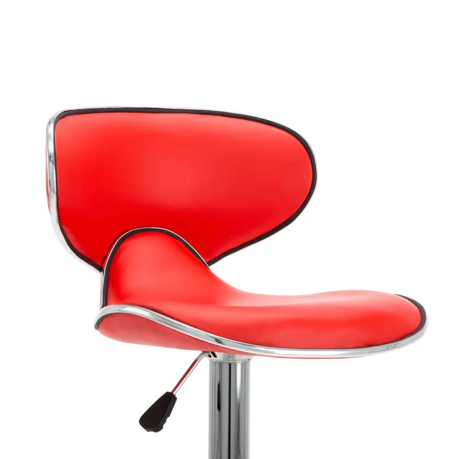 Tabourets de bar 2 pcs rouge similicuir - 7