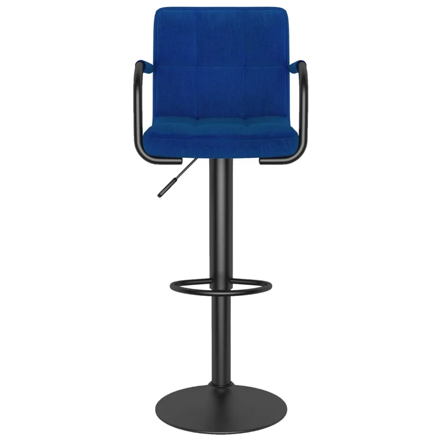 Tabouret de bar Bleu Tissu - 3