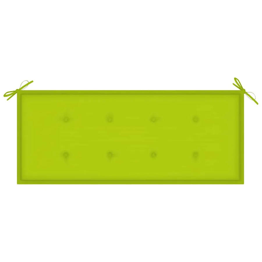 Banc de jardin 2 places avec coussin 120 cm Bois d'eucalyptus - 7