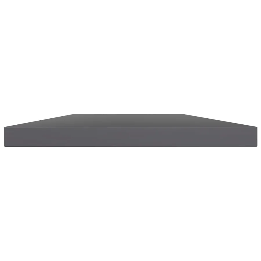 Panneaux bibliothèque 4 pcs Gris brillant 60x10x1,5cm Aggloméré - 3