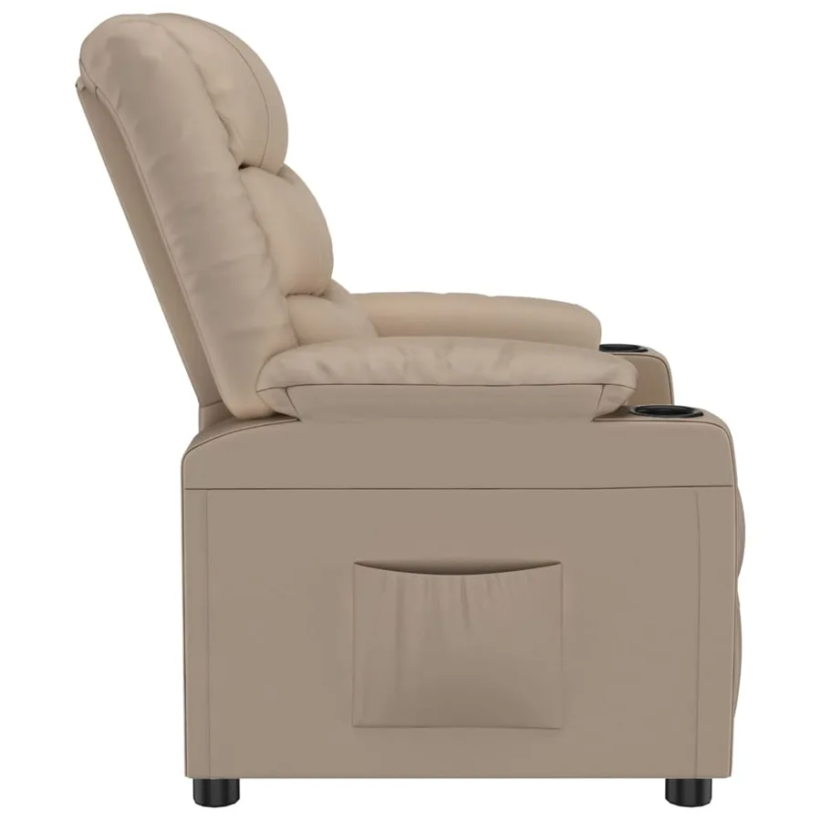 Fauteuil inclinable Cappuccino Similicuir - 4