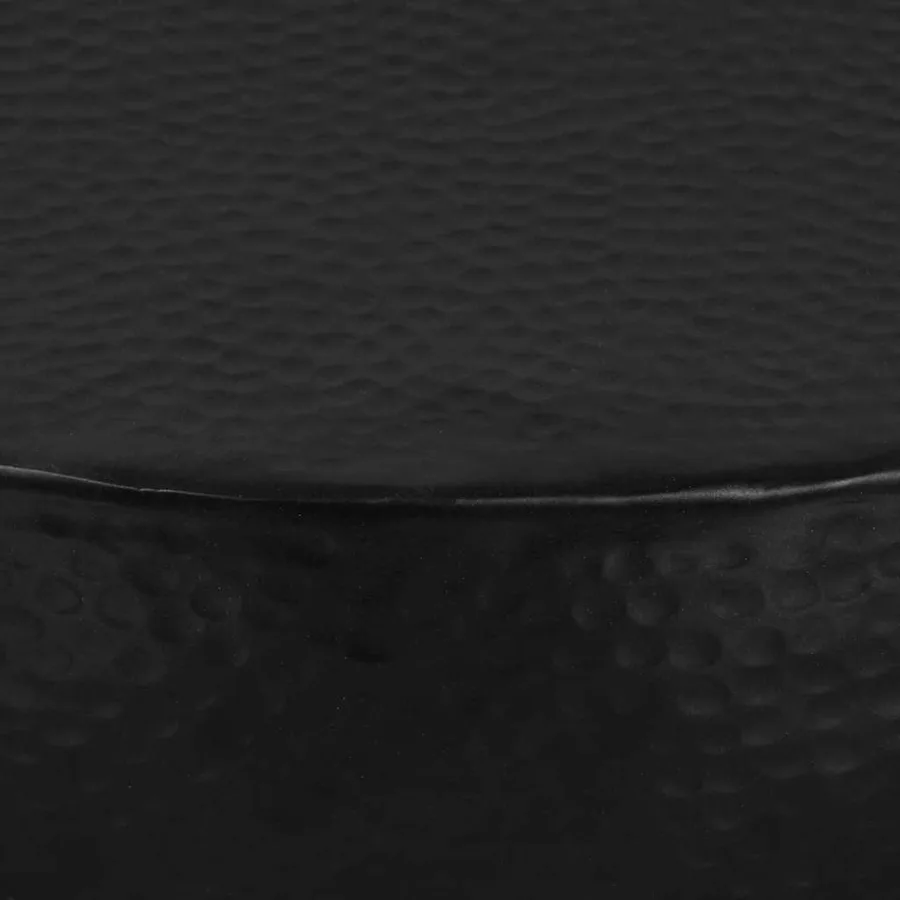 Table basse Aluminium martelé 70x30 cm Noir - 6