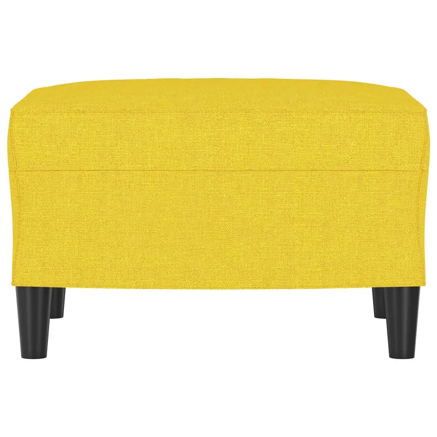 Repose-pied Jaune clair 60x50x41 cm Tissu - 3