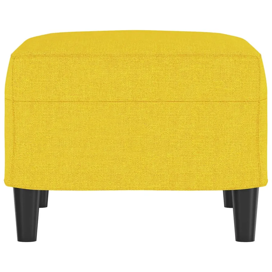 Repose-pied Jaune clair 60x50x41 cm Tissu - 4