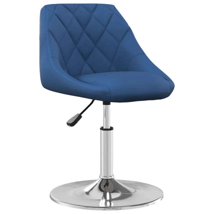 Chaises pivotantes à manger lot de 2 Bleu Velours - 3