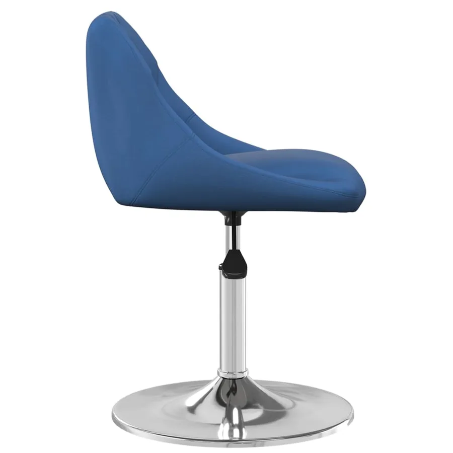 Chaises pivotantes à manger lot de 2 Bleu Velours - 5