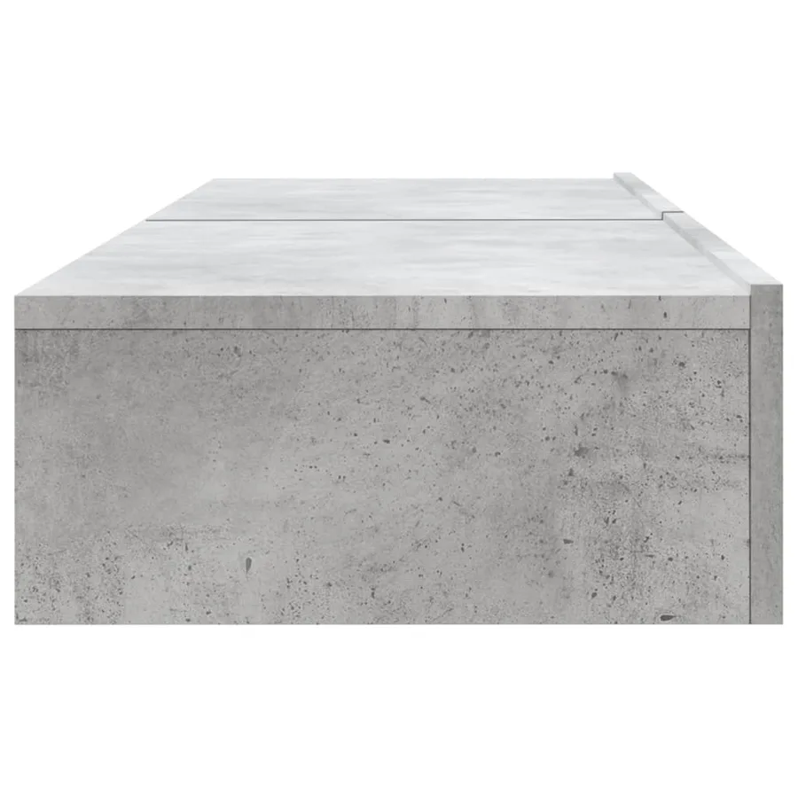 Meubles TV avec lumières LED 2 pcs gris béton 60x35x15,5 cm - 9