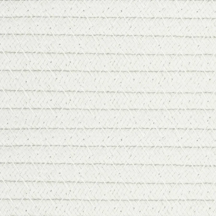 Panier de rangement blanc Ø38x36 cm coton - 8