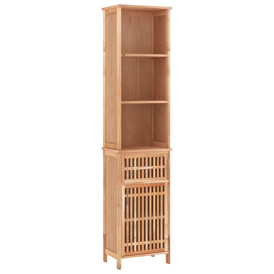 Armoire de salle de bain 42x29x182 cm Bois massif de noyer - 2