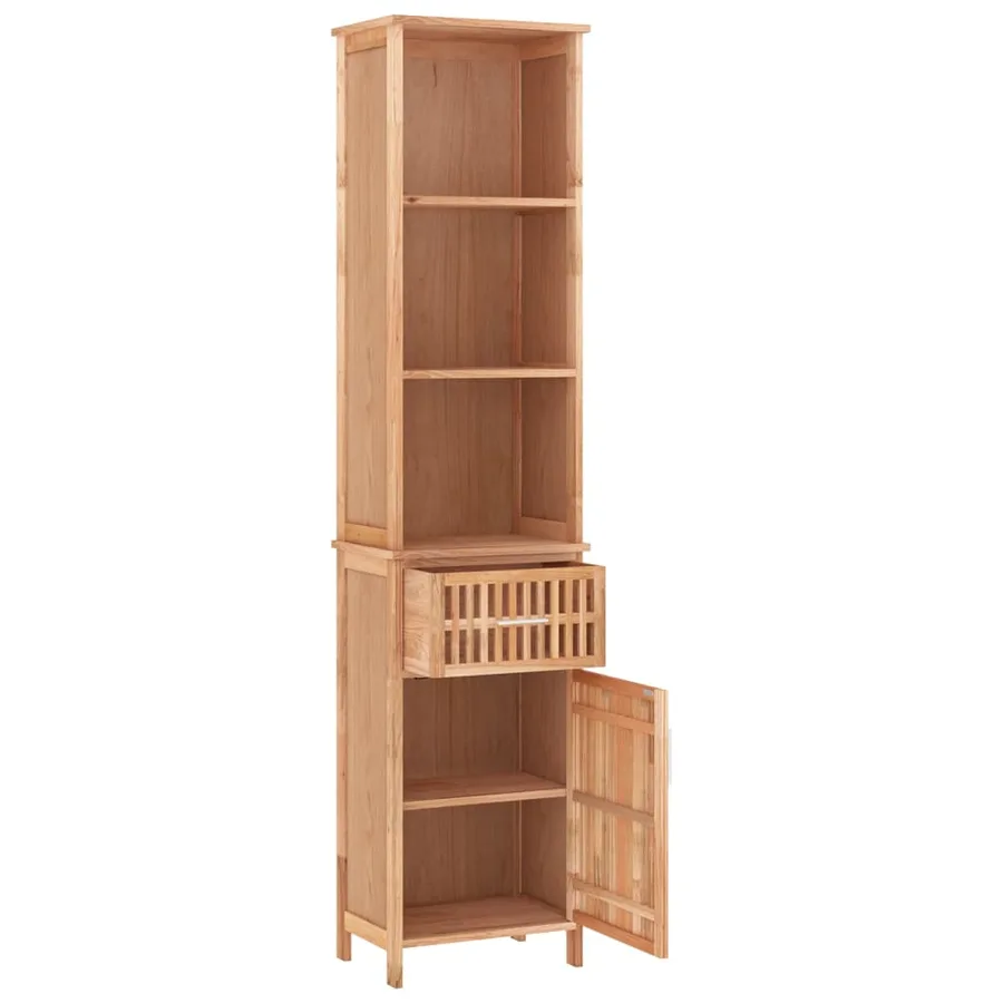 Armoire de salle de bain 42x29x182 cm Bois massif de noyer - 3