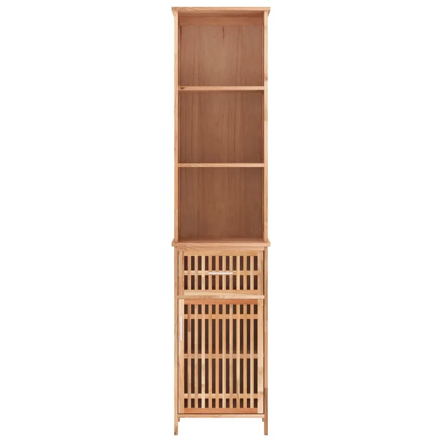 Armoire de salle de bain 42x29x182 cm Bois massif de noyer - 4