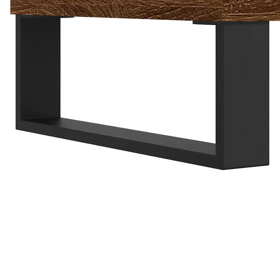 Table basse Chêne marron 90x44,5x45 cm Bois d'ingénierie - 9