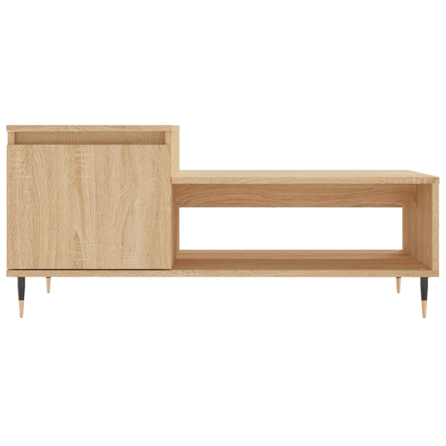Table basse Chêne sonoma 100x50x45 cm Bois d'ingénierie - 5