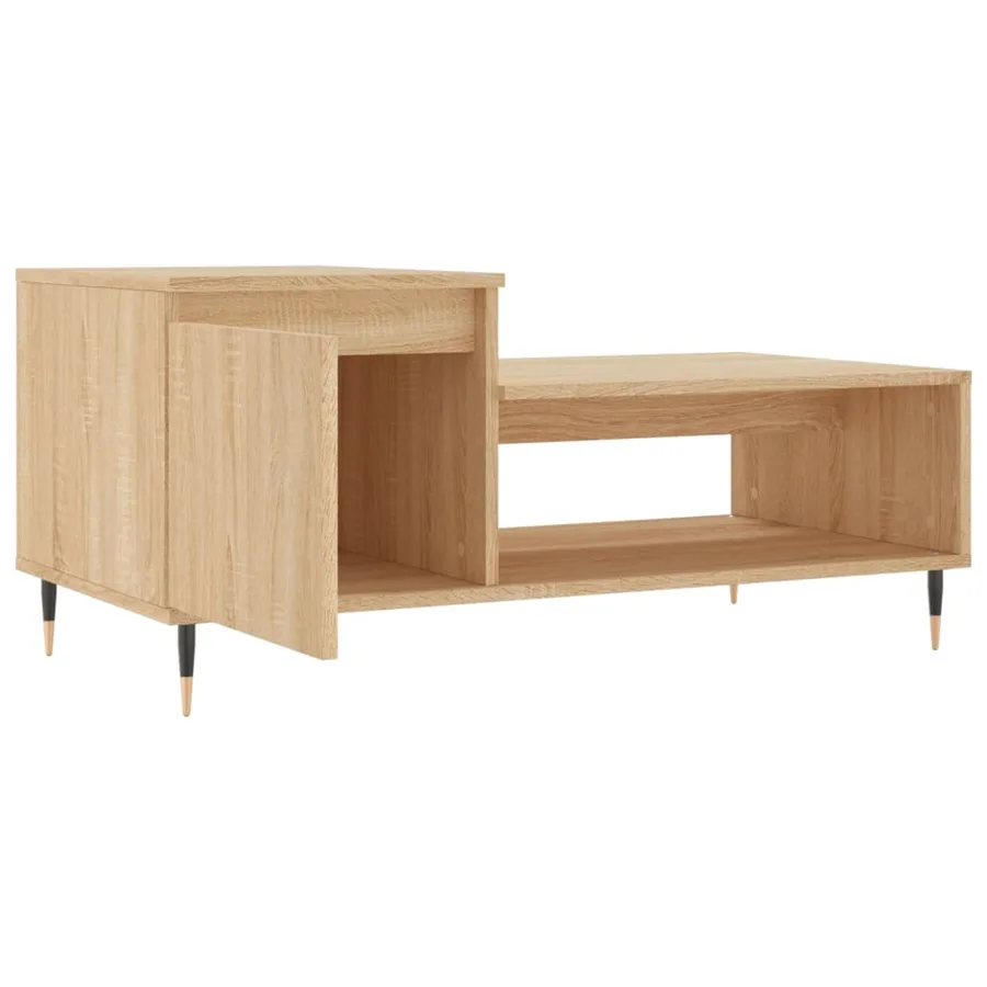 Table basse Chêne sonoma 100x50x45 cm Bois d'ingénierie - 6