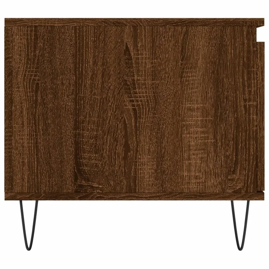Table basse Chêne marron 100x50x45 cm Bois d'ingénierie - 7