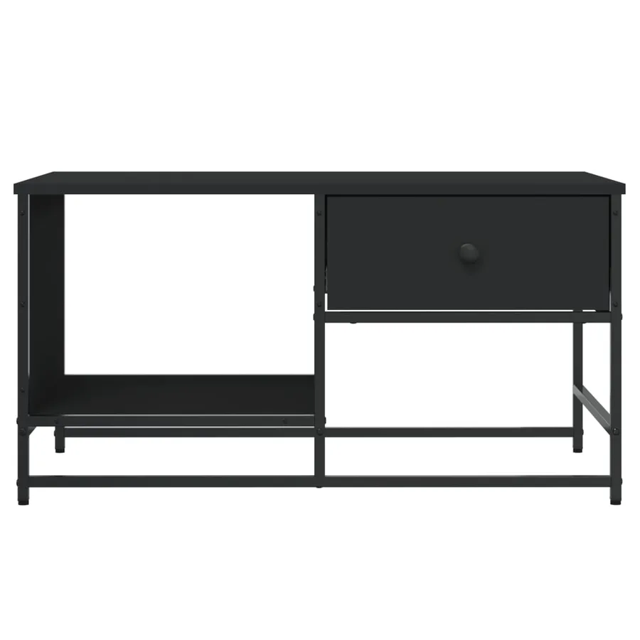 Table basse noir 85,5x51x45 cm bois d'ingénierie - 6