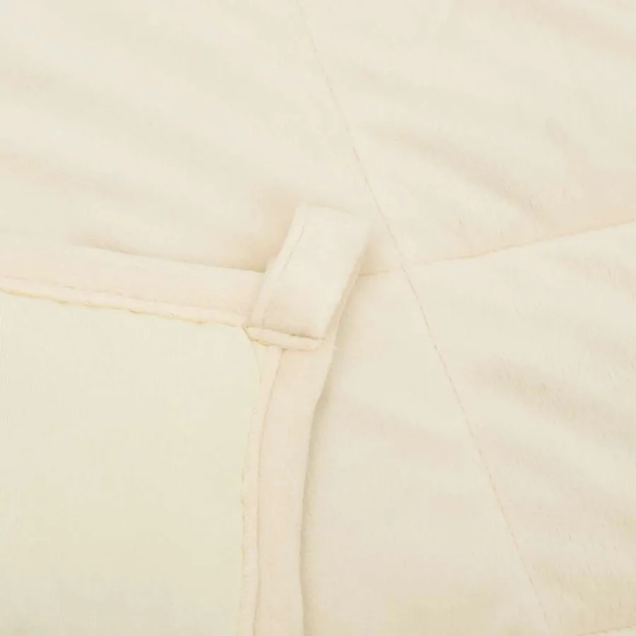 Couverture lestée Crème clair 150x200 cm 7 kg Tissu - 5