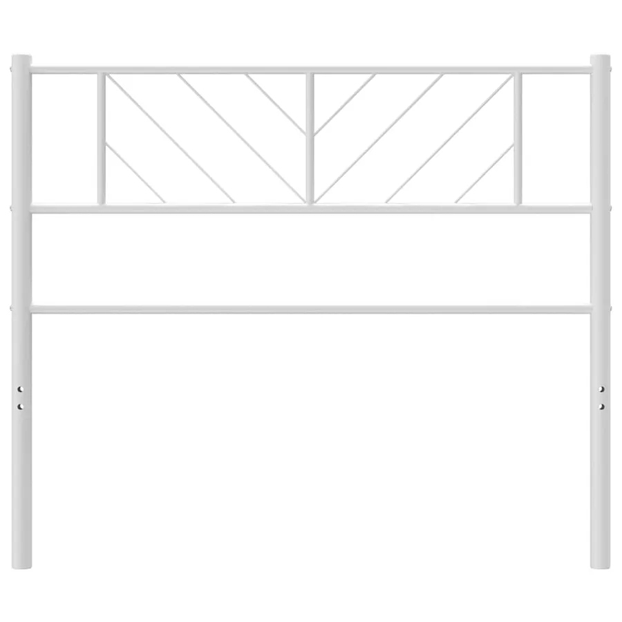 Tête de lit de remplacement métal blanc 100 cm - 4