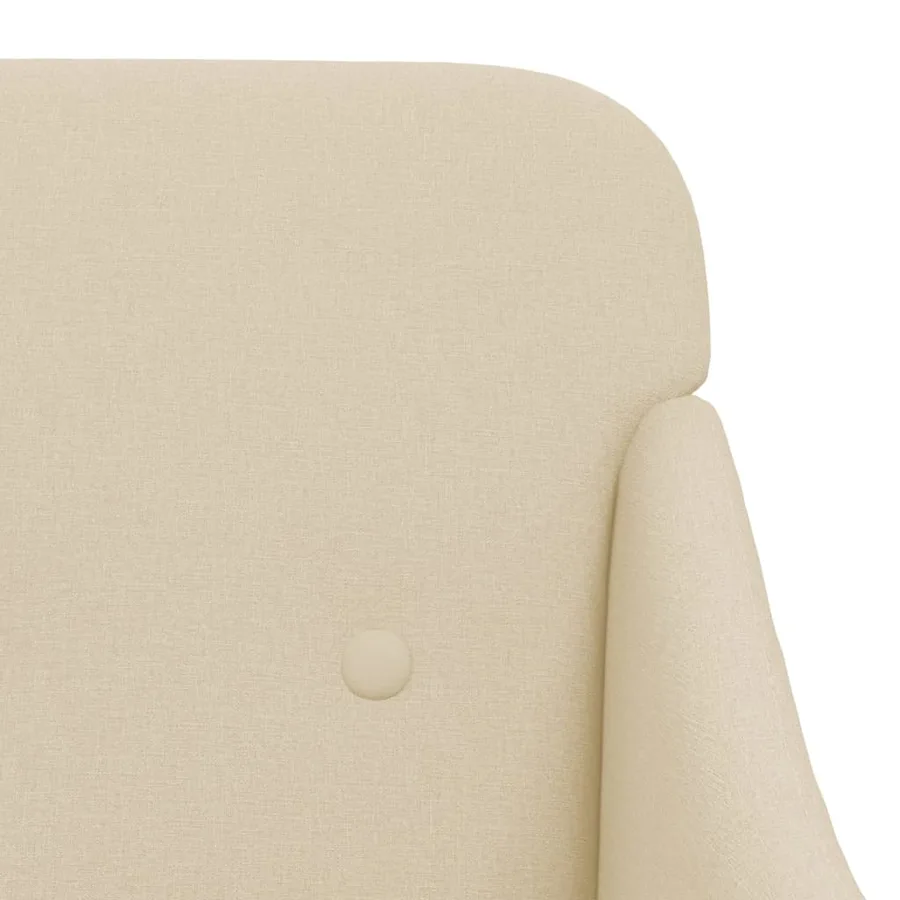 Fauteuil Crème 63x76x80 cm Tissu - 6