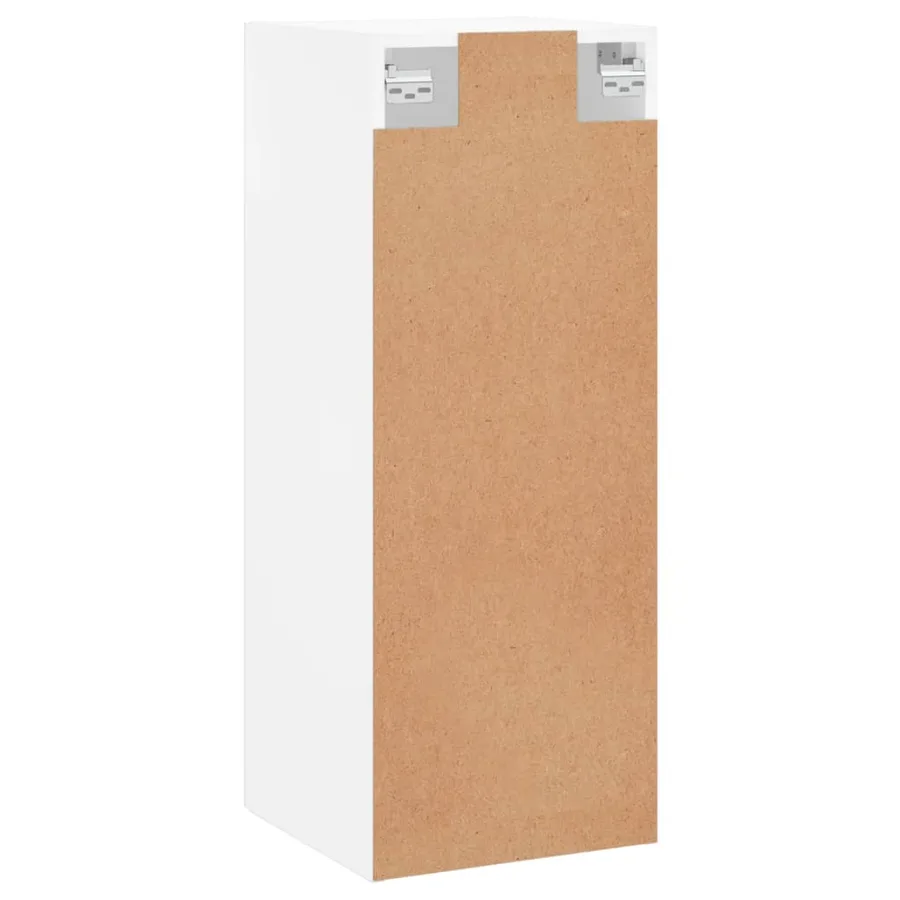 Armoire murale blanc 34,5x34x90 cm bois d'ingénierie - 8