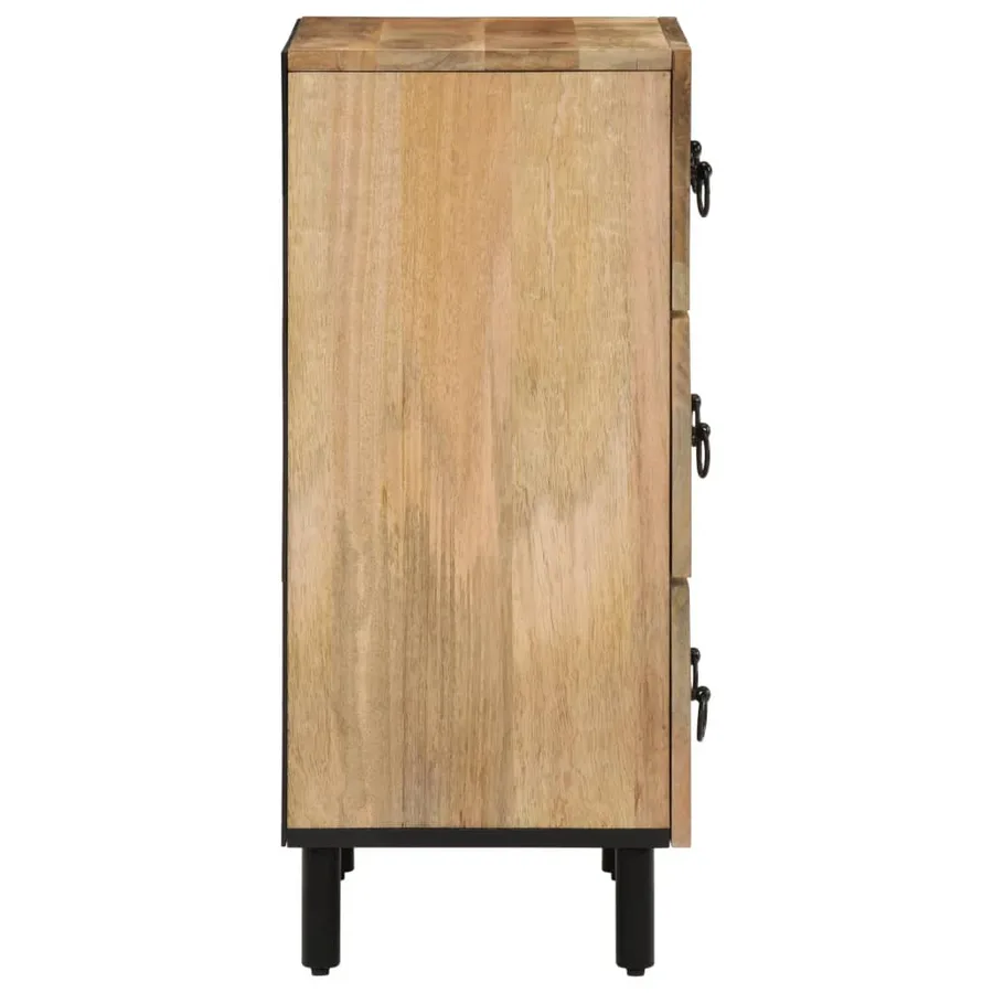 Armoires latérales 3 pcs 60x33x75 cm bois massif de manguier - 8
