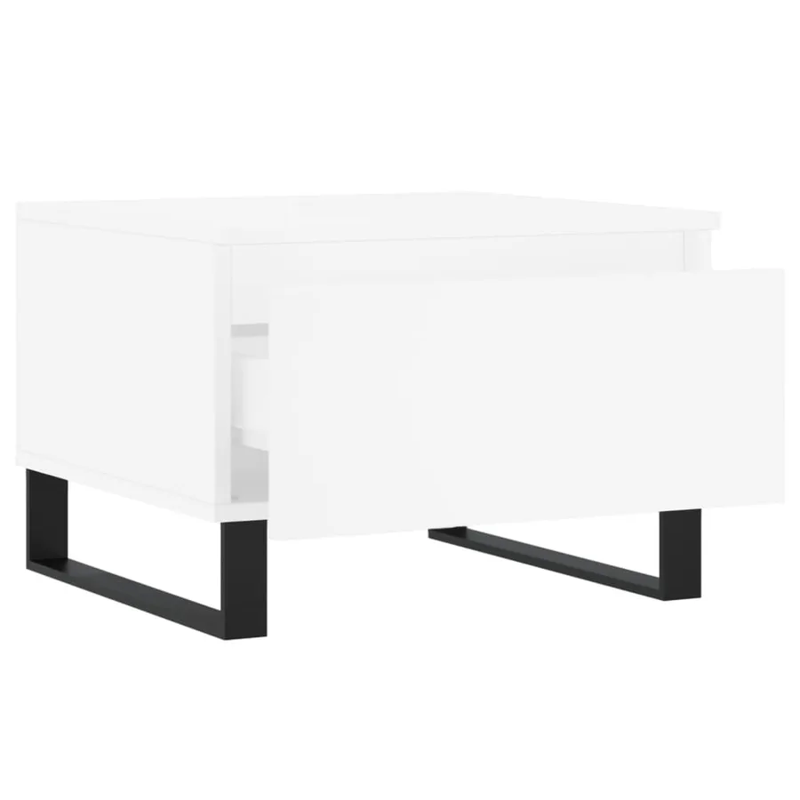 Tables basses 2 pcs blanc 50x46x35 cm bois d'ingénierie - 7