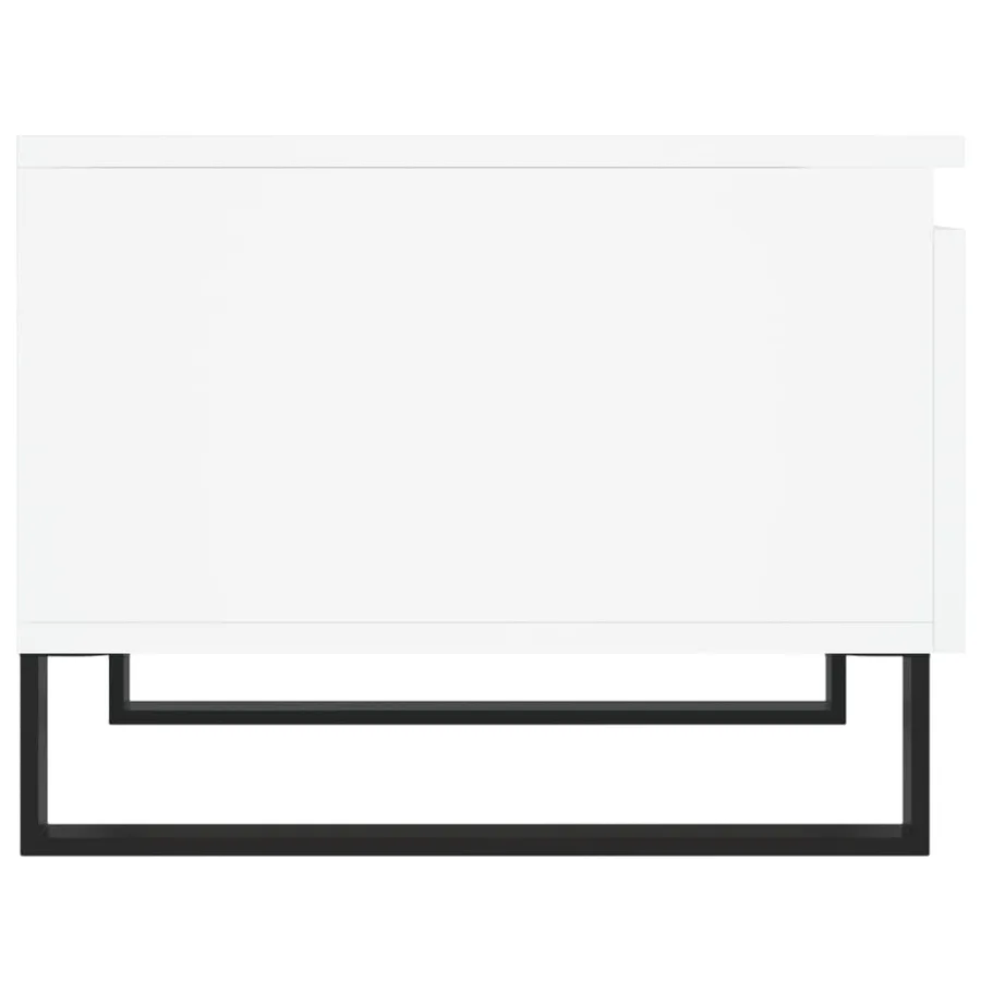 Tables basses 2 pcs blanc 50x46x35 cm bois d'ingénierie - 8