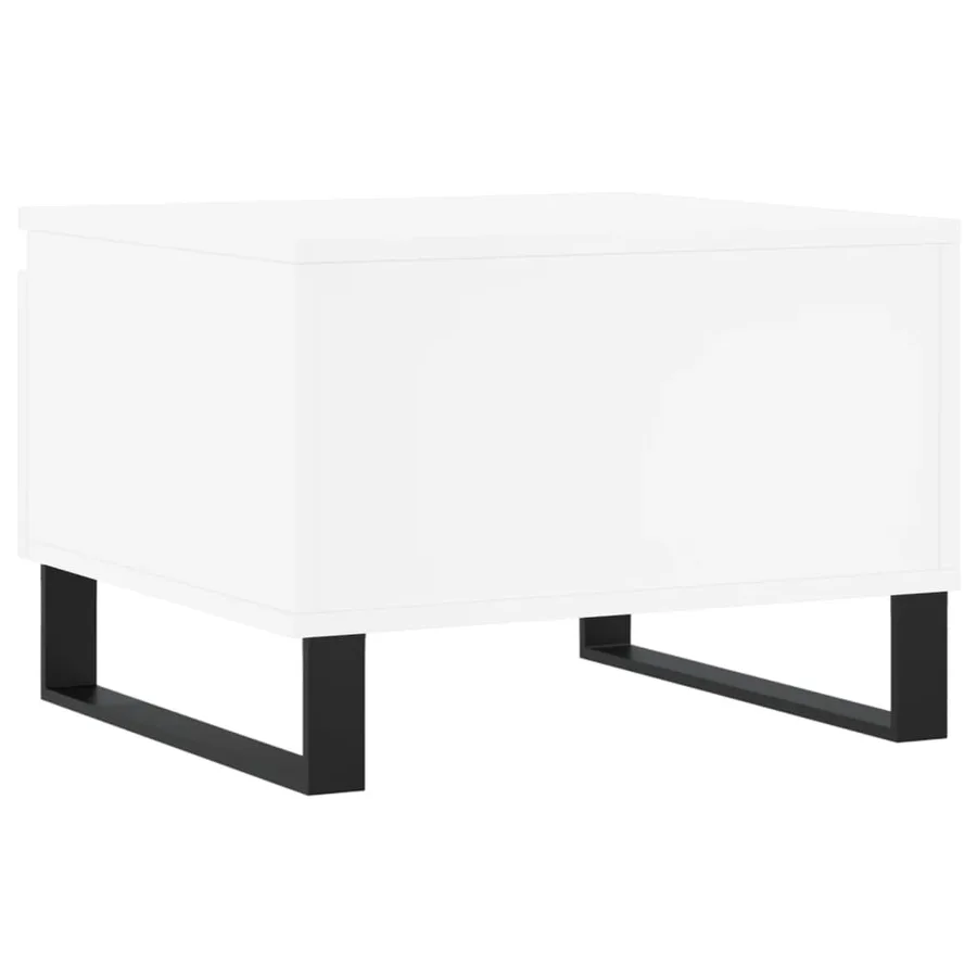 Tables basses 2 pcs blanc 50x46x35 cm bois d'ingénierie - 9