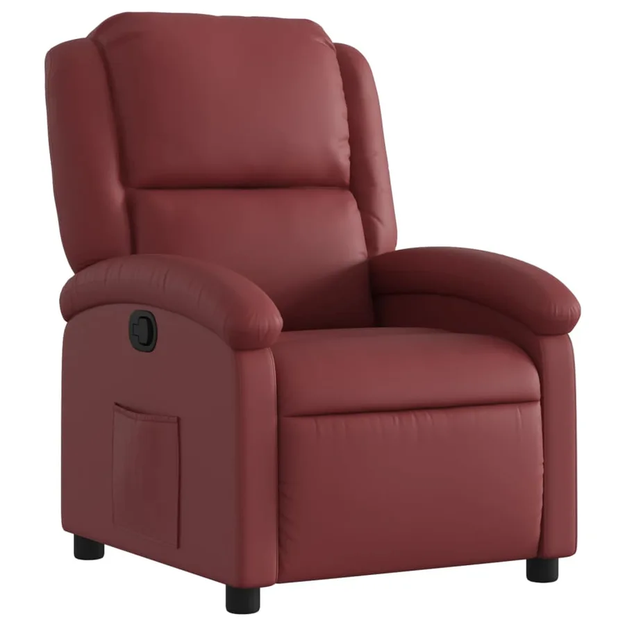 Fauteuil inclinable Rouge bordeaux Similicuir - 2