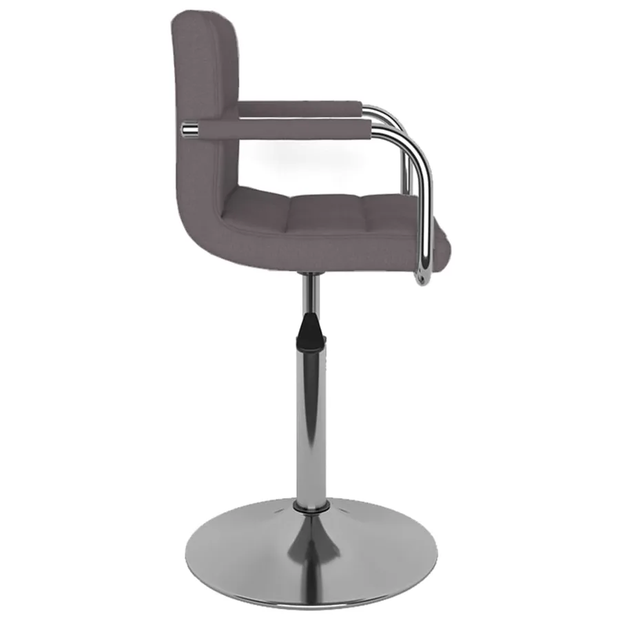 Tabouret de bar Taupe Tissu - 4