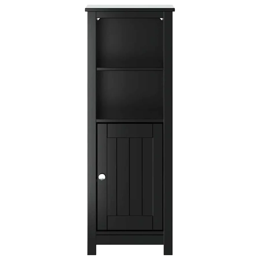 Armoire de salle de bain BERG noir 40x34x110 cm pin massif - 3