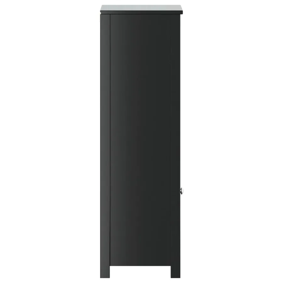 Armoire de salle de bain BERG noir 40x34x110 cm pin massif - 5