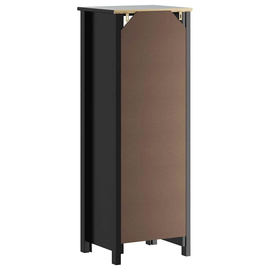 Armoire de salle de bain BERG noir 40x34x110 cm pin massif - 6