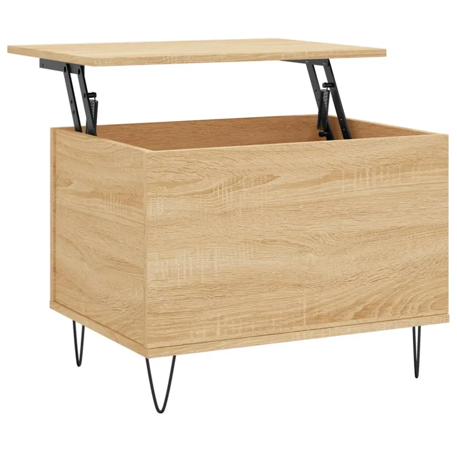 Table basse Chêne sonoma 60x44,5x45 cm Bois d'ingénierie - 2