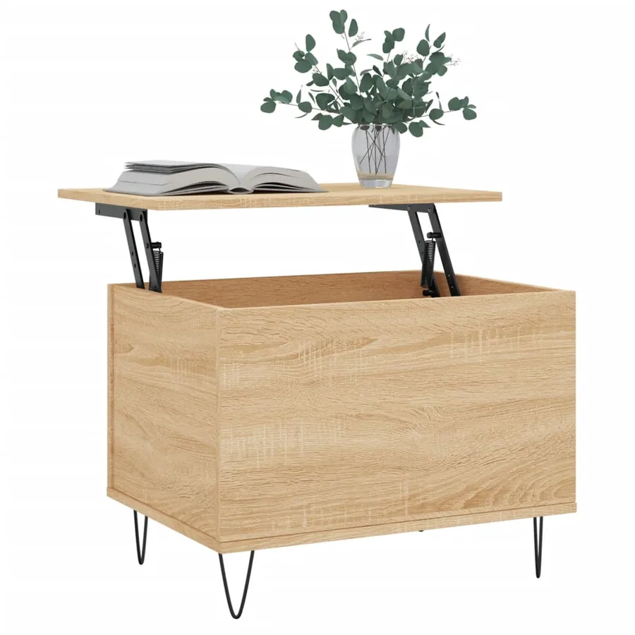 Table basse Chêne sonoma 60x44,5x45 cm Bois d'ingénierie - 3