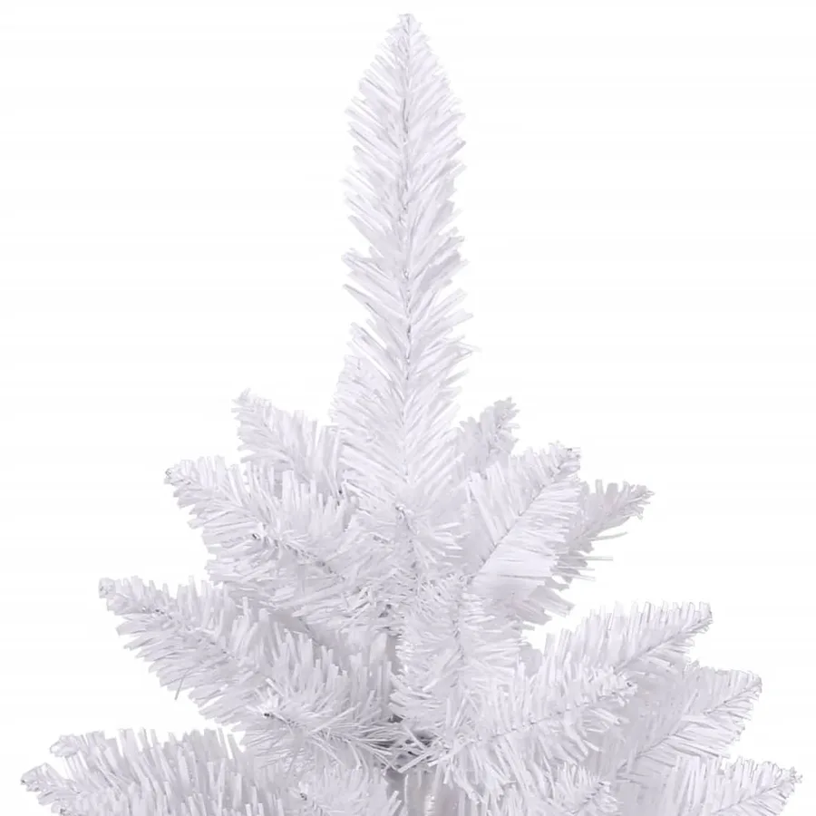 Sapin de Noël artificiel à charnières avec support blanc 210 cm - 4