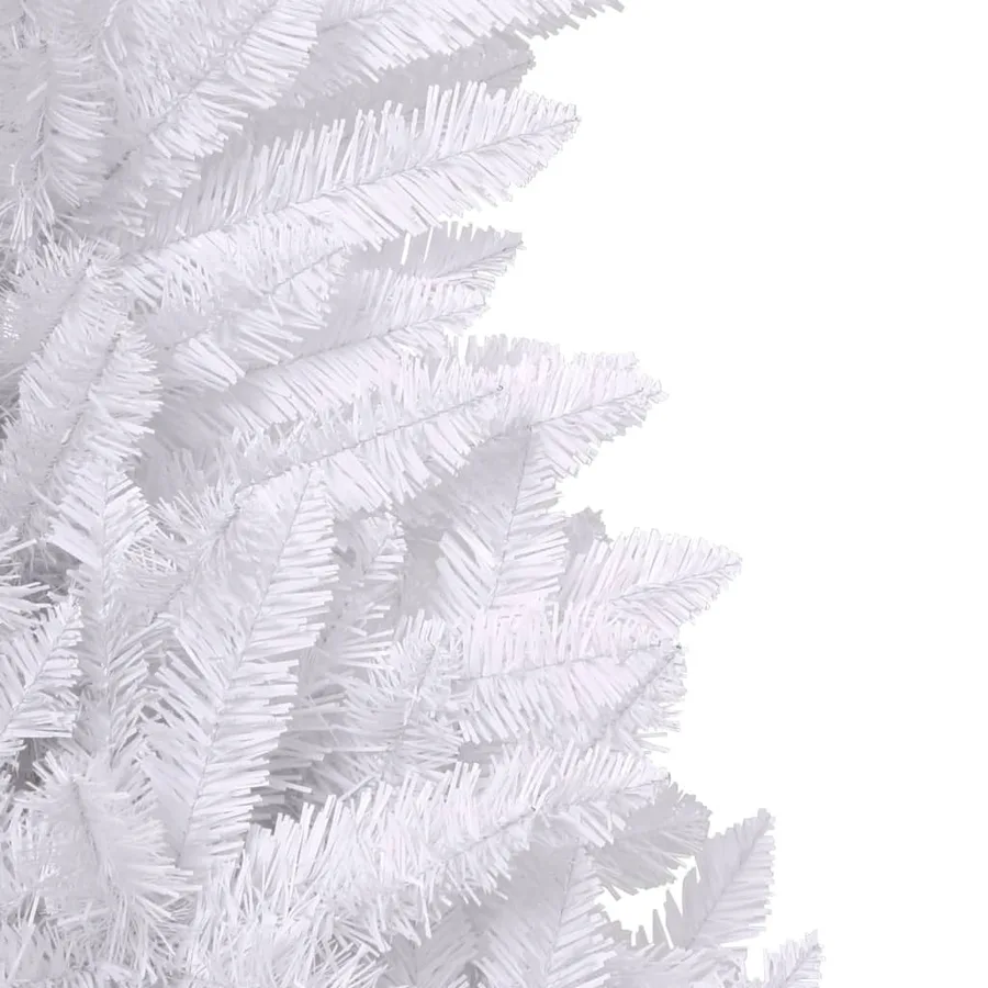 Sapin de Noël artificiel à charnières avec support blanc 210 cm - 6