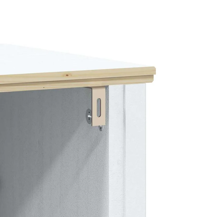 Meubles de salle de bain 3 pcs BERG blanc bois de pin massif - 6