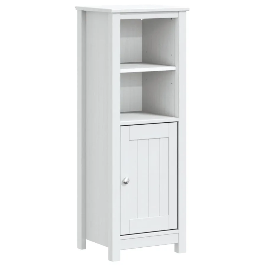 Meubles de salle de bain 3 pcs BERG blanc bois de pin massif - 3