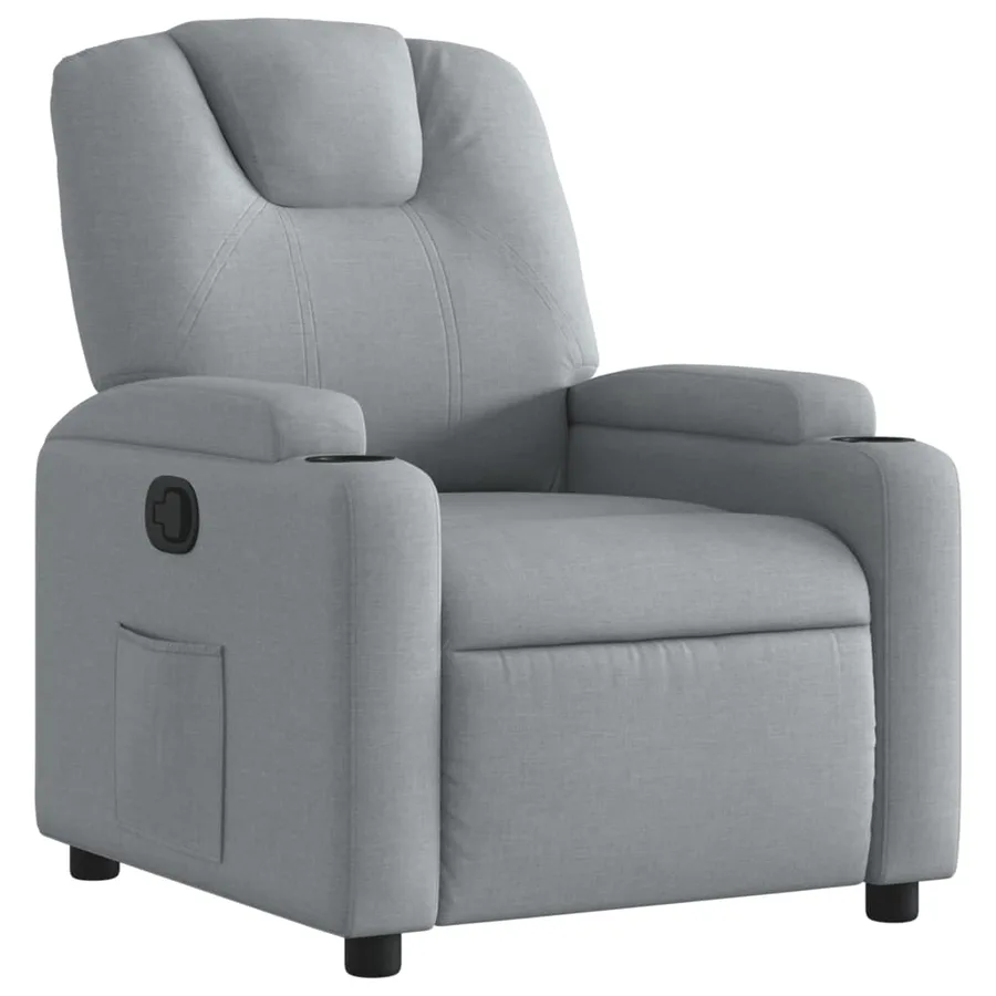 Fauteuil inclinable Gris clair Tissu - 2