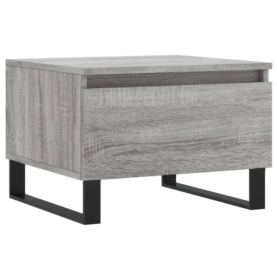 Tables basses 2 pcs sonoma gris 50x46x35 cm bois d'ingénierie - 5