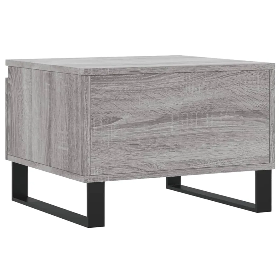 Tables basses 2 pcs sonoma gris 50x46x35 cm bois d'ingénierie - 9