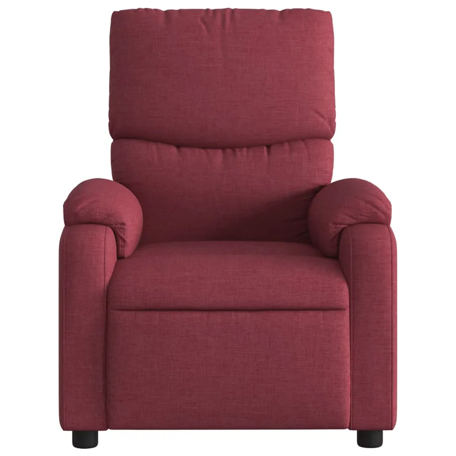Fauteuil de massage inclinable Rouge bordeaux Tissu - 4
