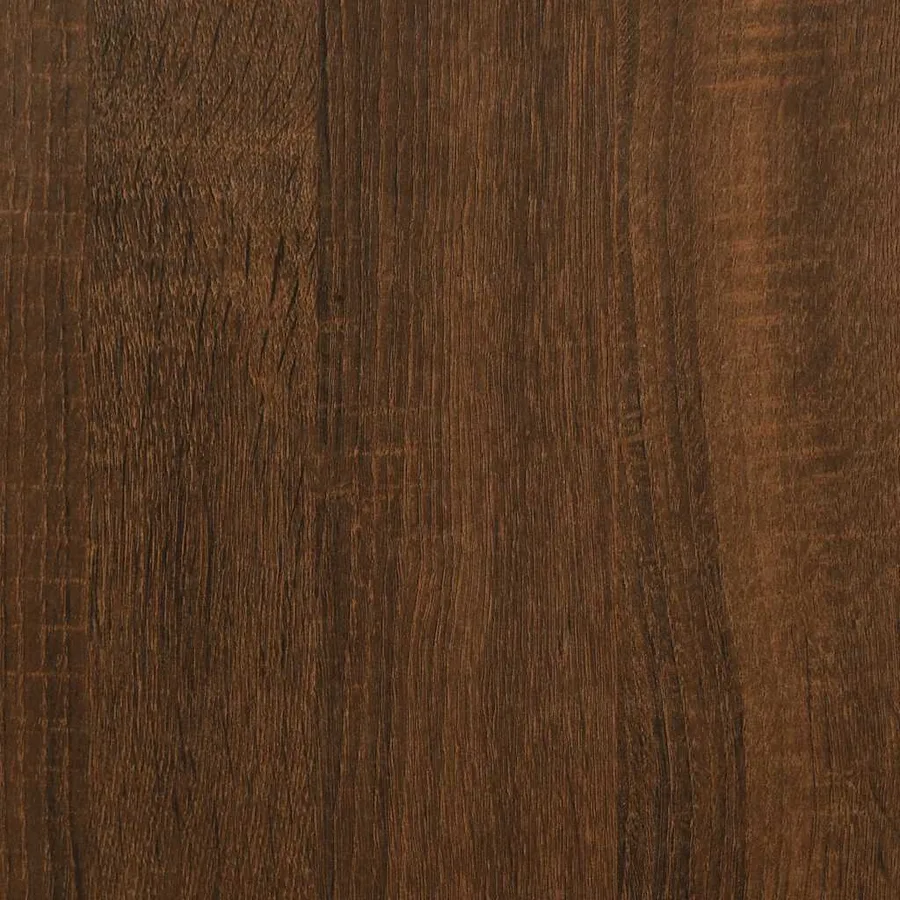 Banc à chaussures chêne marron 42x42x45 cm bois d'ingénierie - 10