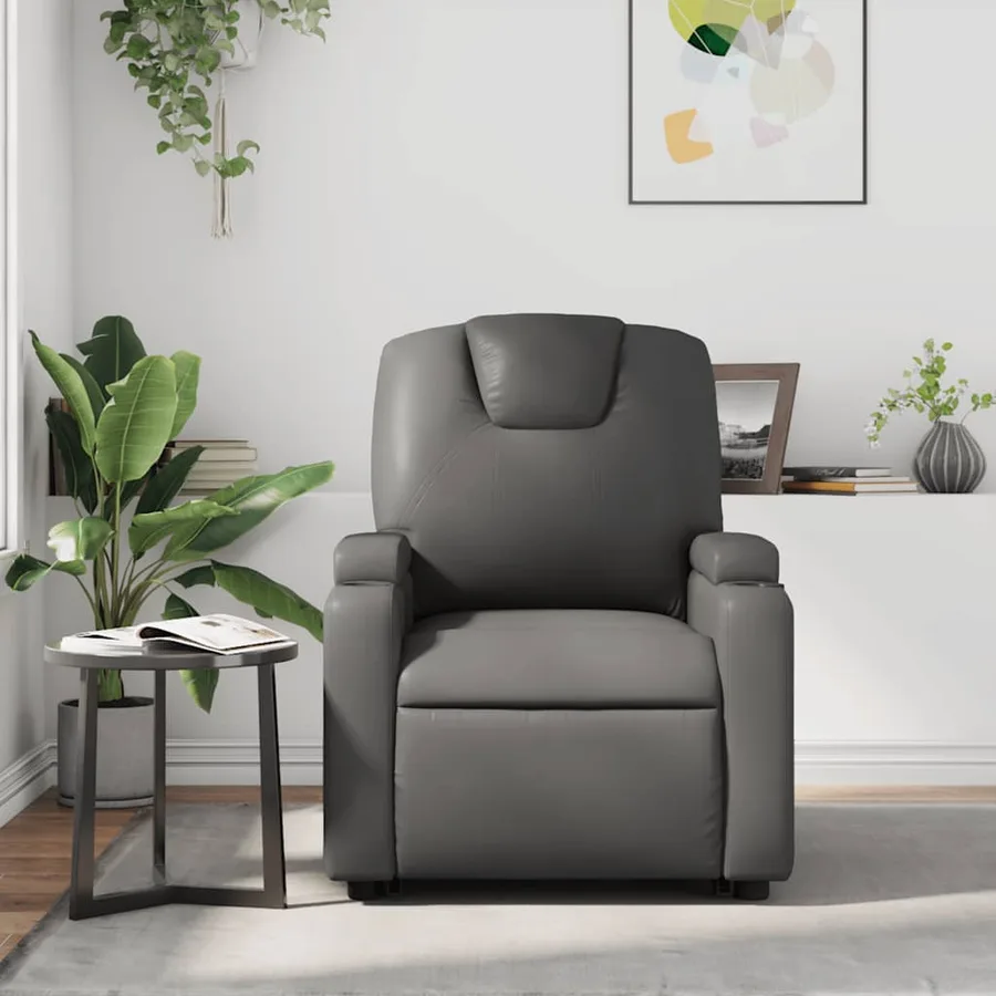 Fauteuil inclinable Gris Similicuir - 3